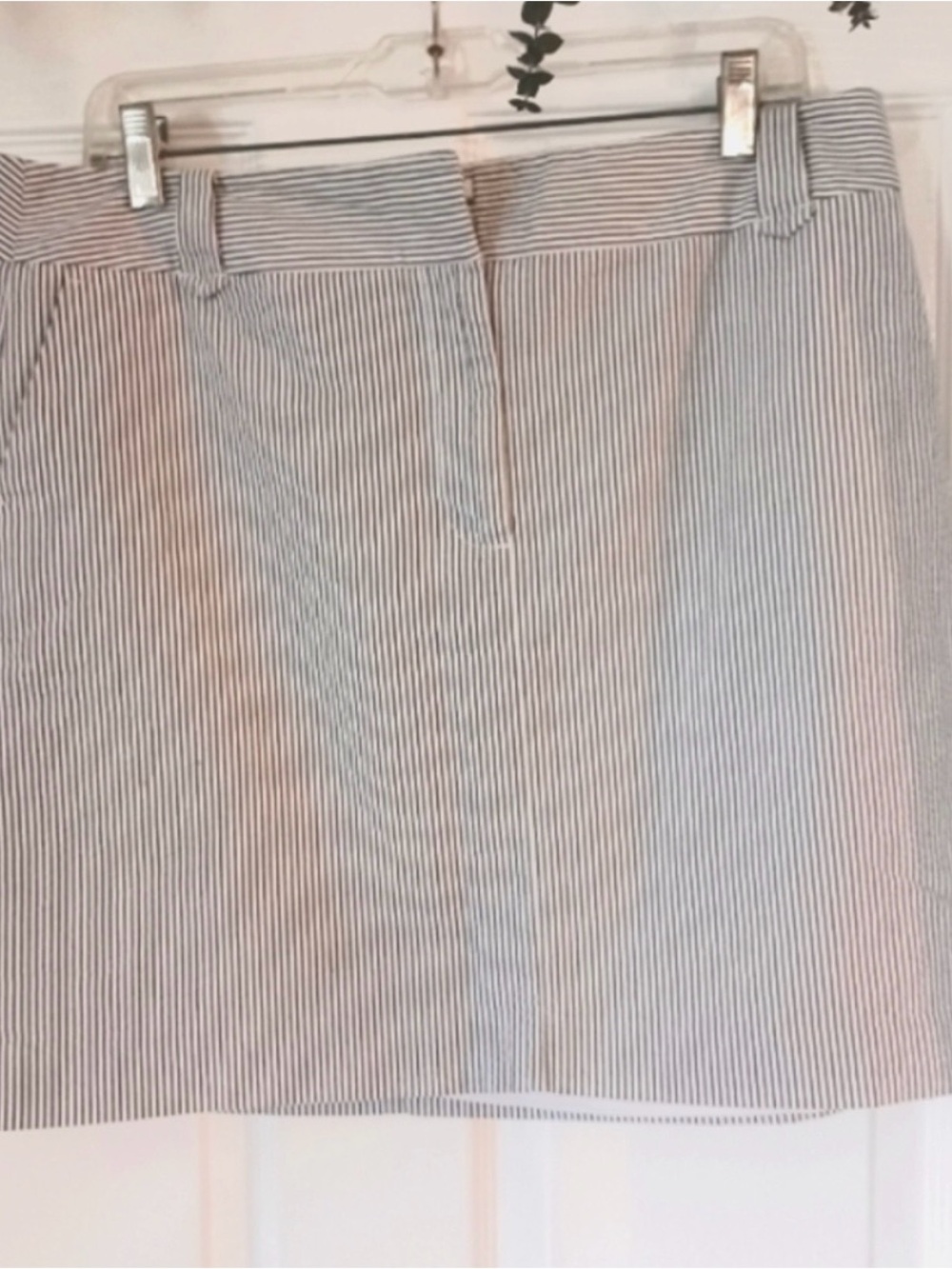 LOFT Seersucker Mini Skirt